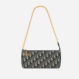 30 Montaige Oblique Jacquard Blue Chain Bag