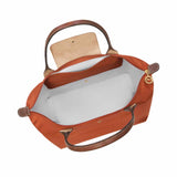 Le Pliage Brique Orange Medium Shoulder Bag