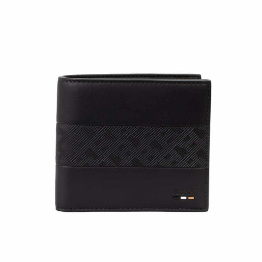 Striped Monogram Black Wallet