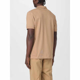 Placket Striped Brown Polo-Shirt