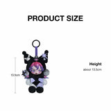 Skullpanda x Kuromi Plush Keychain