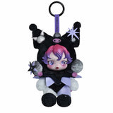 Skullpanda x Kuromi Plush Keychain