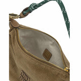 Velvet Brown Shoulder Bag