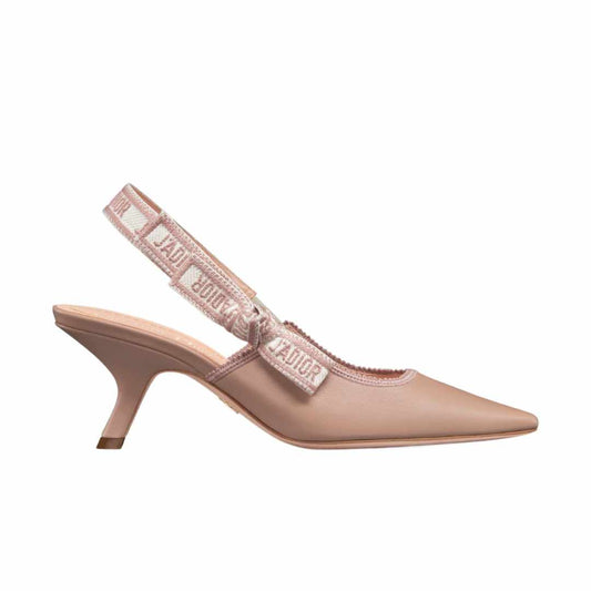 J'Adior Calfskin Clay Slingback Pumps