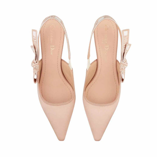 J'Adior Calfskin Clay Slingback Pumps