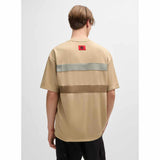 x RB logo Print Oversized Yellow T-Shirt