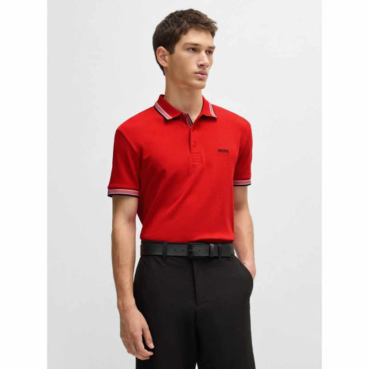 Paddy Plain Red Polo-Shirt
