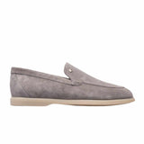 Suede Piuma Grey Loafers