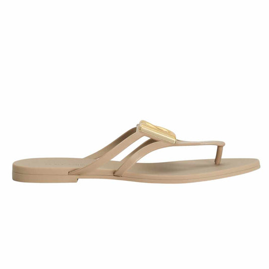 DG Plaque Beige Slides
