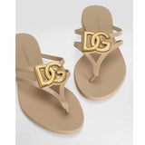DG Plaque Beige Slides