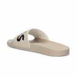 Logo Embossed Open White Slides
