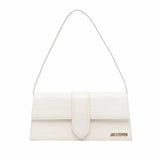 Le Bambino Snake-Effect White Shoulder Bag