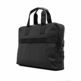 Logo Striped Black Messenger Bag