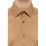 Monogram Print Beige Shirt