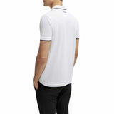 Paddy Pro Black Embroidery White Polo-Shirt