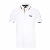 Paddy Pro Black Embroidery White Polo-Shirt