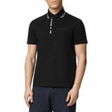 Barocco Print Black Polo-Shirt
