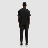 Artwork Mesh Print Black T-Shirt