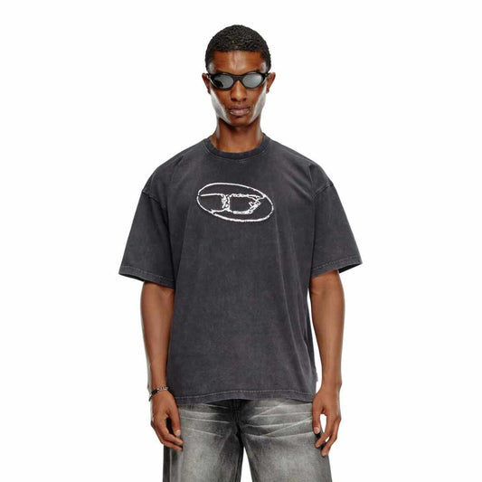 Oval D Faded Black T-Shirt