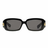 Double G Rectangular Frame Black Sunglasses