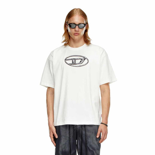 Oval D Faded White T-Shirt