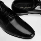 Lace Up Black Derby Shoes