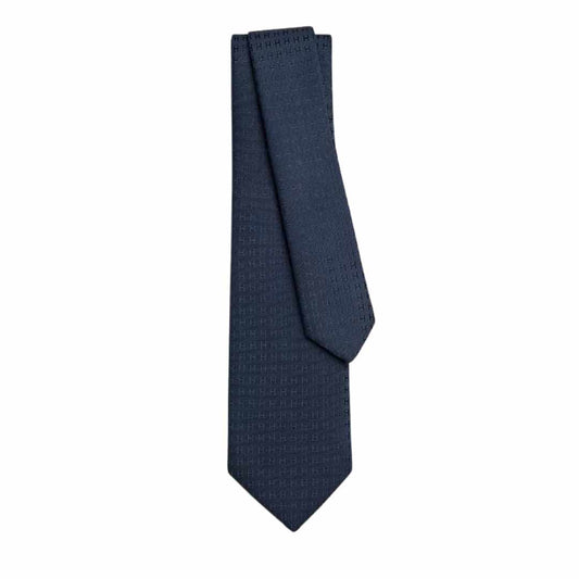 Faconnee H Navy Blue Tie