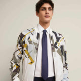 Faconnee H Navy Blue Tie