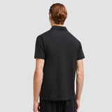 Cotton Piquet Black Polo-Shirt