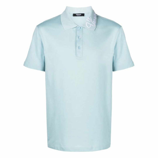 Nautical Embroidered Blue Polo-Shirt