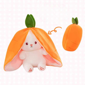 Bunny Hiding in Carrot Series Plush Toy