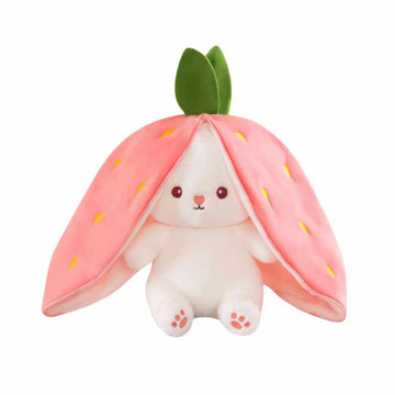 Bunny Hiding in Strawberry Series Plush Toy