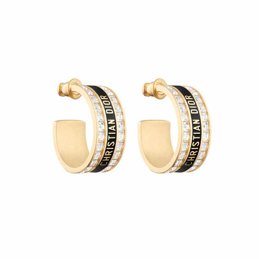 Night Code Black Lacquer Earrings