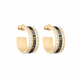 Night Code Black Lacquer Earrings