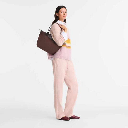 Le Pliage Mocha Medium Shoulder Bag