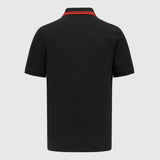 F1 Logo Print Black Polo-Shirt