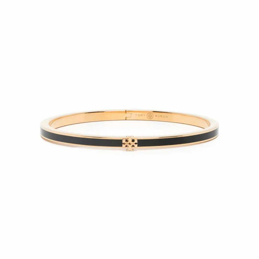 Kira Thin Enamel Black Bracelet