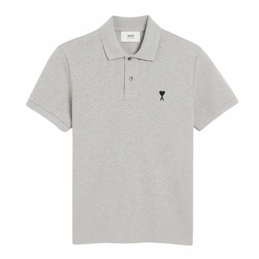 Paris Contrasted De Coeur Grey Polo-Shirt