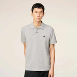 Paris Contrasted De Coeur Grey Polo-Shirt