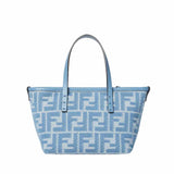 Roll Mini Fabric Blue Hand Bag