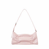Pleated Baby Pink Shoulder Bag