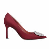 Camelia 90mm Aubergine Pumps