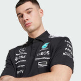 Authentic 2025 Team Black Polo-Shirt