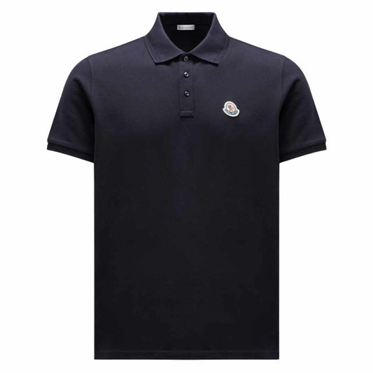 Logo Embroidered Navy Polo-Shirt