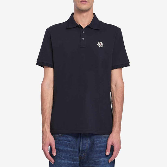 Logo Embroidered Navy Polo-Shirt