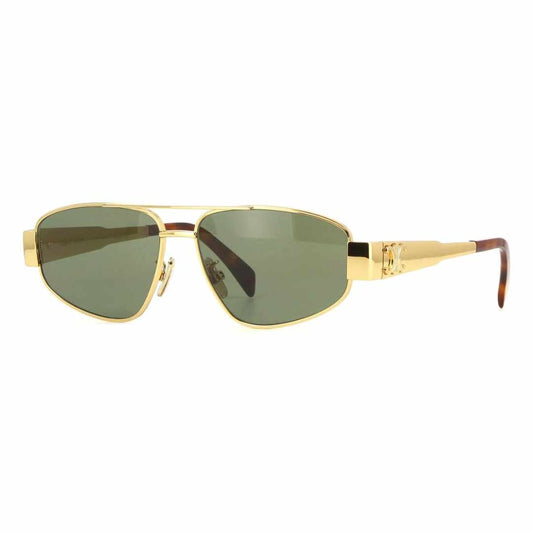 Metal Triomphe Aviator Gold Sunglasses