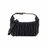 Matelasse Quilted Black Nappa Bag