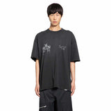 Hand Drawn Hounds Black T-Shirt