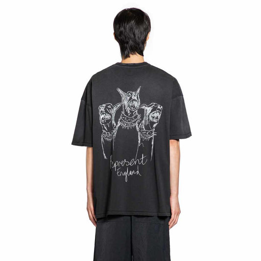 Hand Drawn Hounds Black T-Shirt