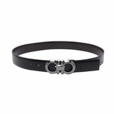 Ceinture Gancini Black Reversible Belt